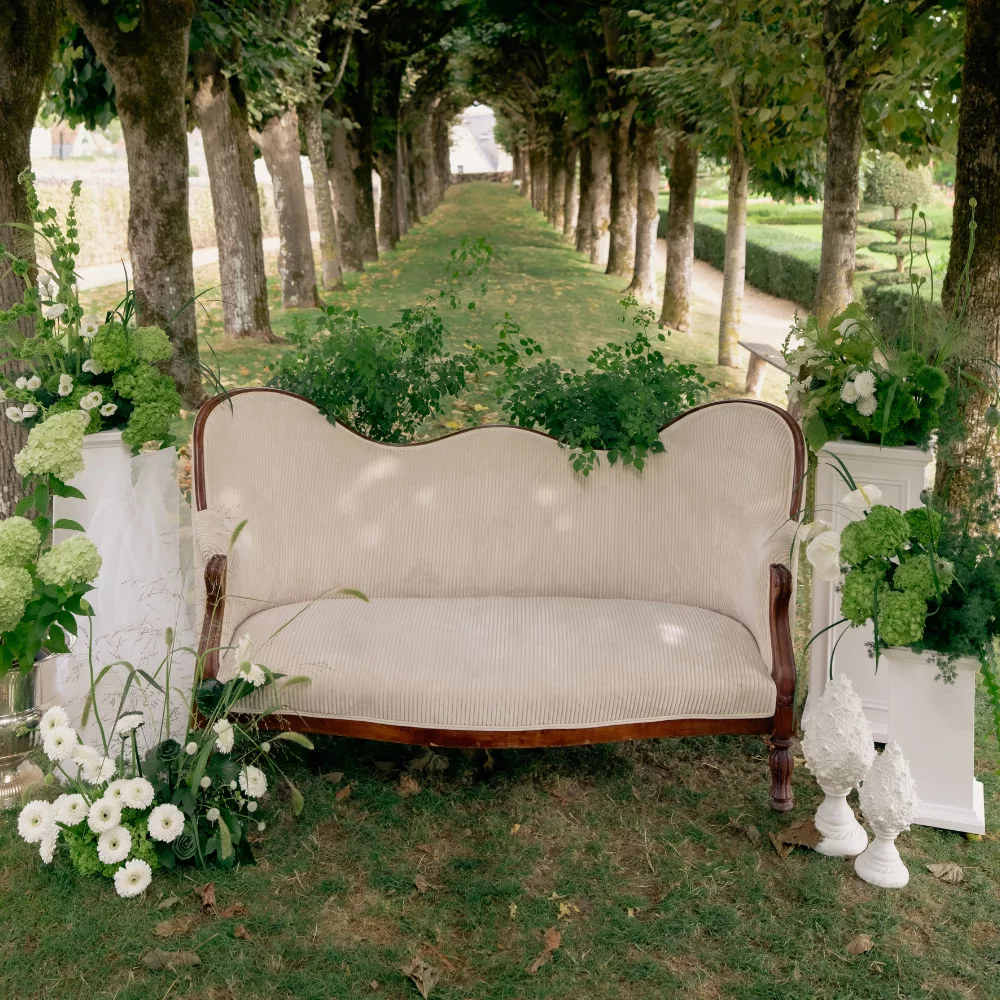 Banquette Louis Philippe écru Banquette Louis Philippe écru