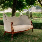 Banquette Louis Philippe écru