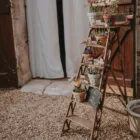 Escabeau de peintre bois vintage