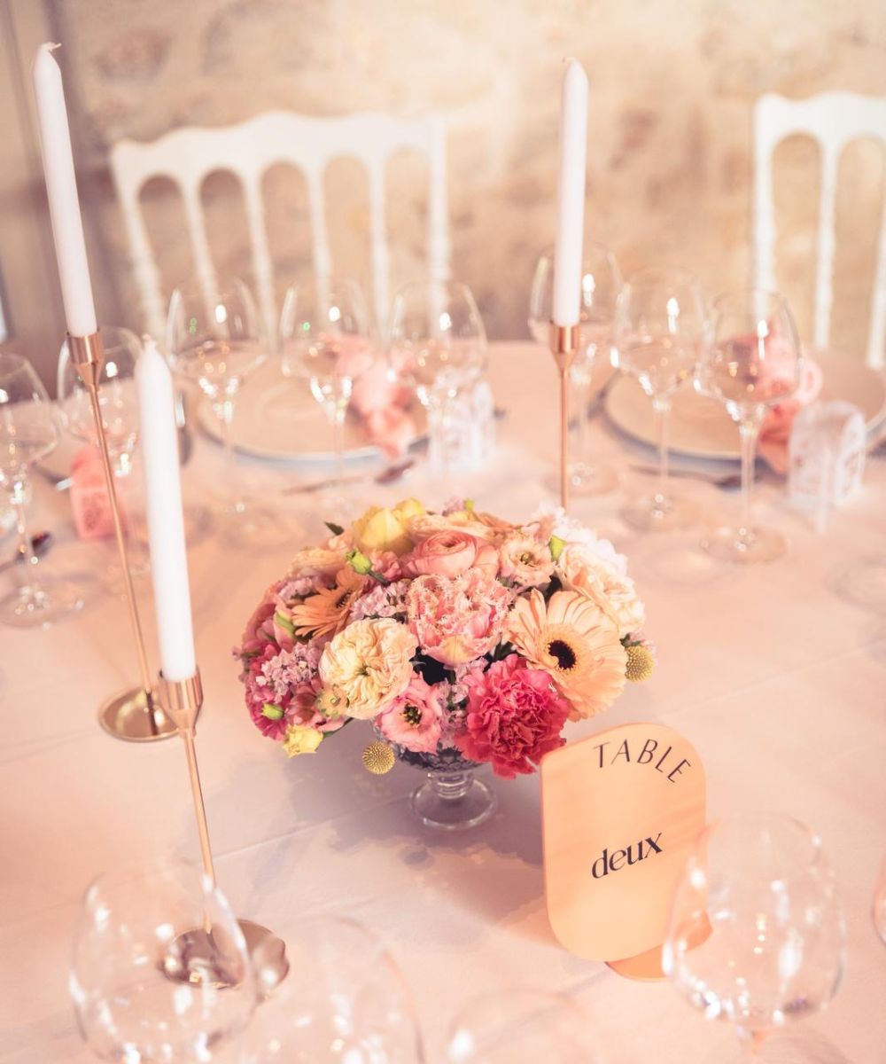 Trio de bougeoirs fins or Trio de bougeoirs fins or