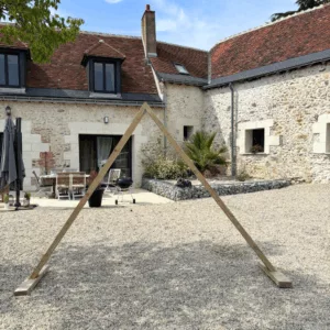 Arche en bois triangulaire pliable