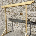 Arche rectangulaire en bois clair