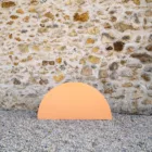 Backdrop demi-cercle orange pâle
