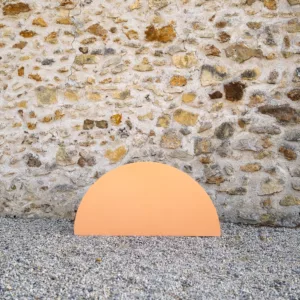 Backdrop demi-cercle orange pâle