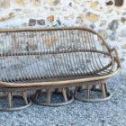 Banquette en rotin 3 places