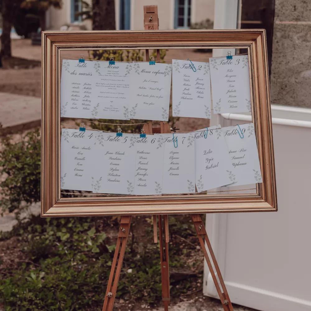 Cadre vintage cordelettes jute