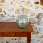 Dame Jeanne effet martelé bleue clair