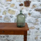 Dame jeanne cylindrique verte kaki
