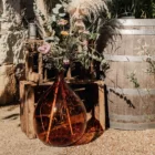 Dame jeanne vintage ambrée