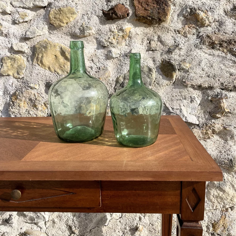 Duo dames jeanne long goulot vertes