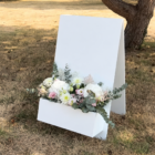 Grand panneau jardinière blanc