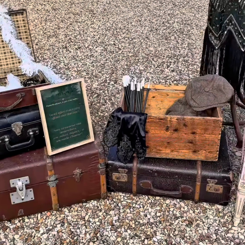 Lot de valises vintage