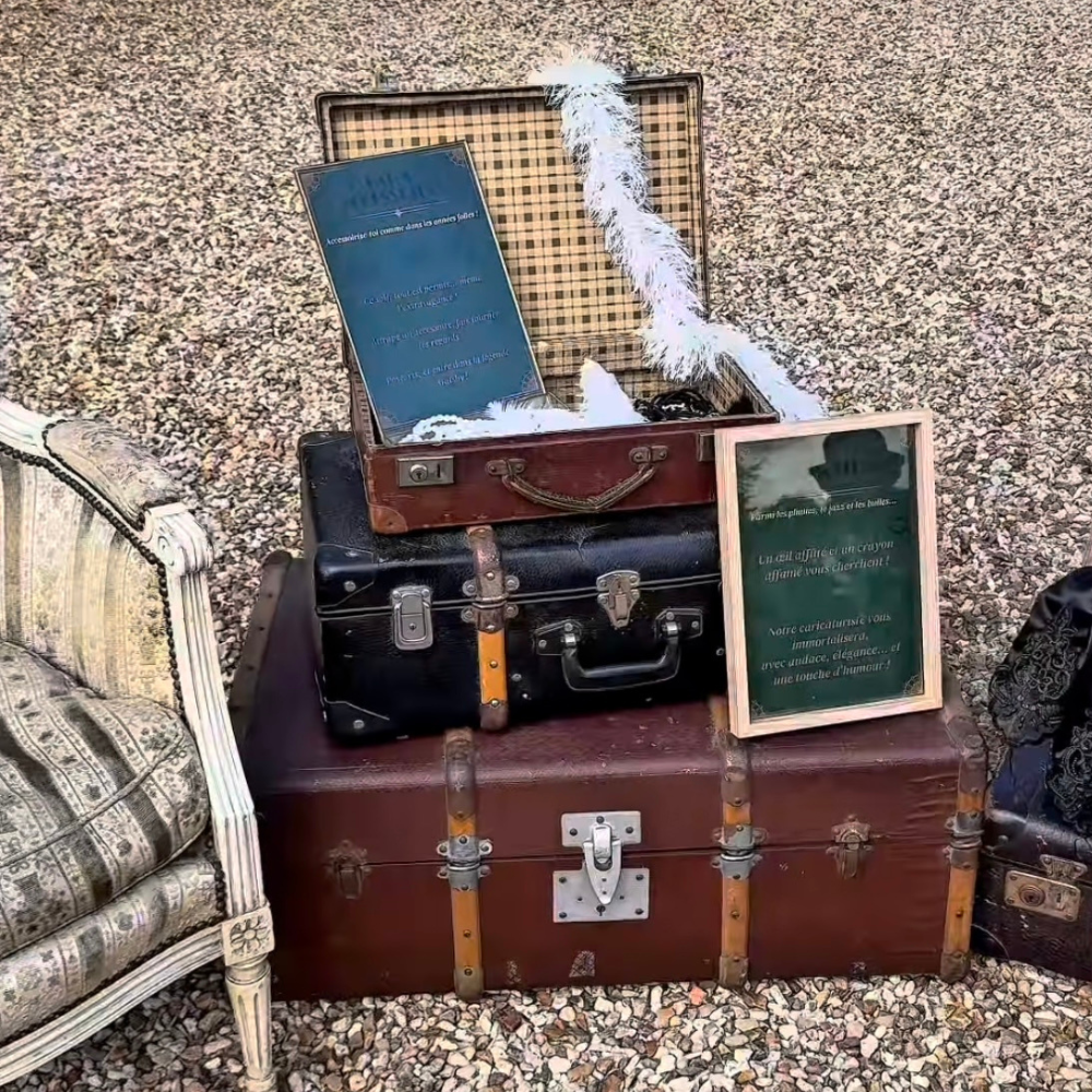 Lot de valises vintage