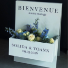 Panneau jardinière fleuri