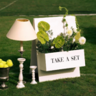 Panneau jardinière thème tennis