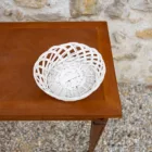 Panier en osier blanc 5