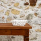 Panier en osier blanc 5