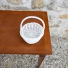 Panier en osier blanc 6
