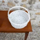 Panier en osier blanc 1