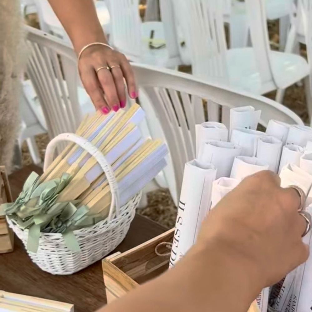 Petit panier osier blanc