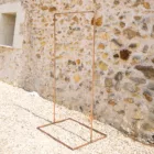 Portant rectangulaire en cuivre