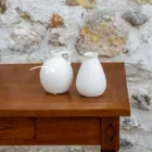 Soliflore grès blanc avec anse