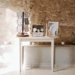 Console haricot blanche