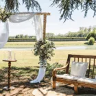 Banquette rectangulaire rotin