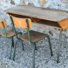 Bureau d'écolier vintage