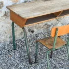Bureau d'écolier vintage