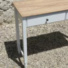 Console blanche plateau naturel