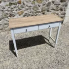Console blanche plateau naturel