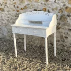 Console coiffeuse bois blanc