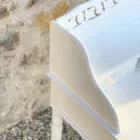 Console coiffeuse bois blanc