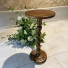 Guéridon vintage en bois torsadé