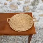 Plateau osier à anses 40cm