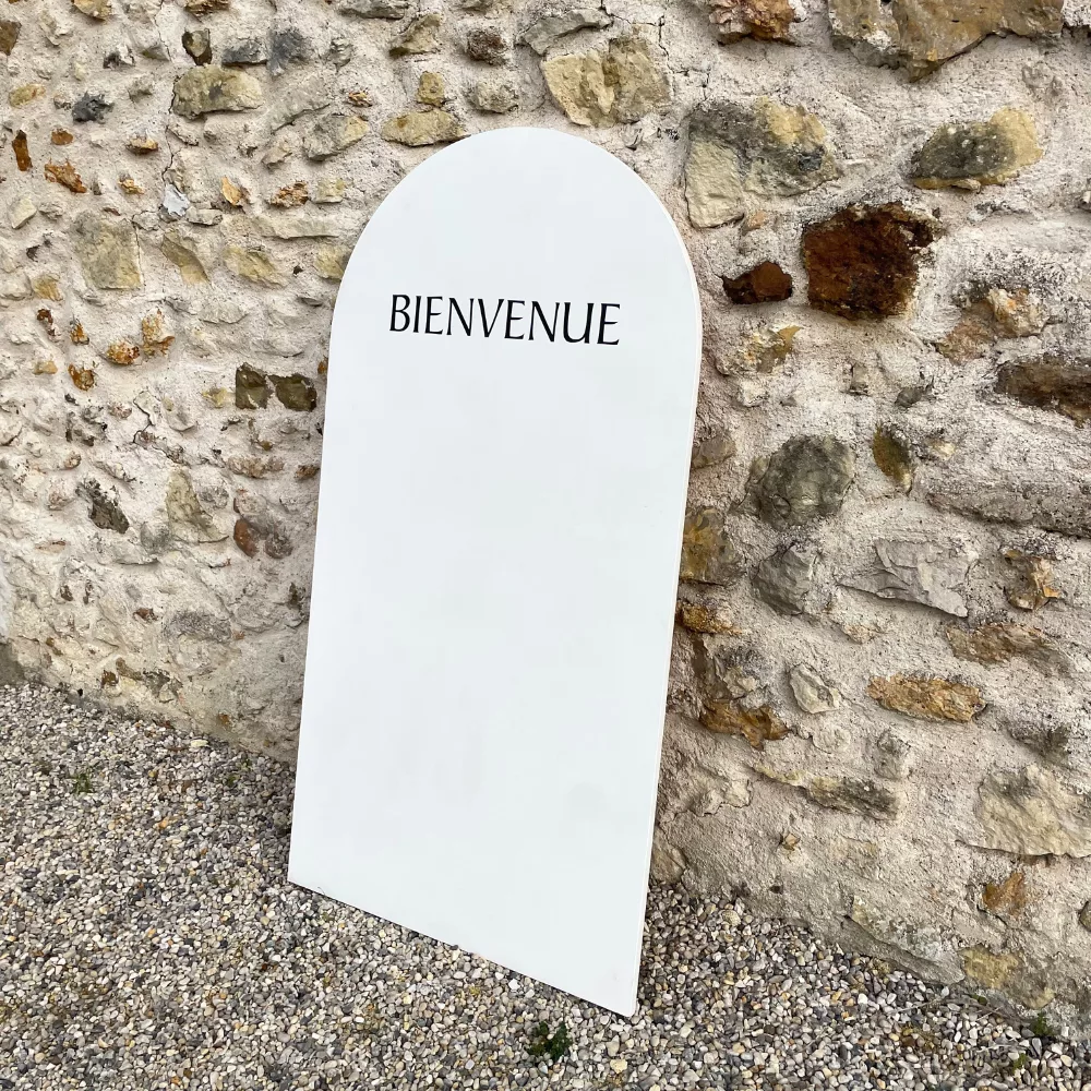 Backdrop arche bienvenue