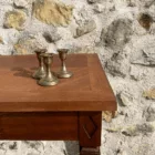 Bougeoir métal or style vintage