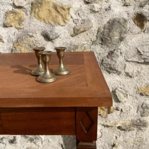 Bougeoir métal or style vintage