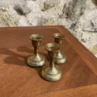 Bougeoir métal or style vintage