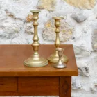 Bougeoirs vintage laiton