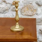 Bougeoir vintage laiton or