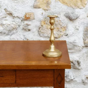 Bougeoir vintage laiton or