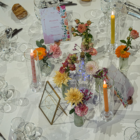 Bougeoirs tube en verre