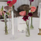 Bougeoirs tube verre
