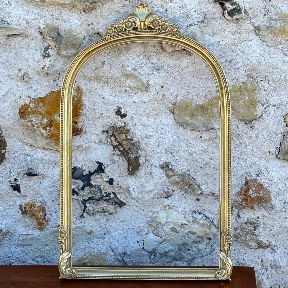 Cadre décoratif arche baroque or