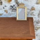 Cadre royal en verre et contour or