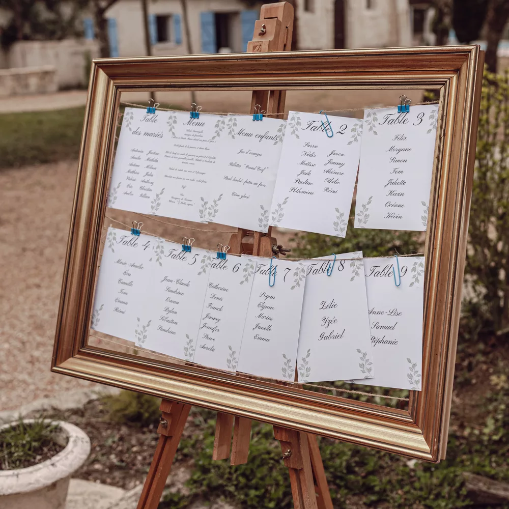 Cadre vintage cordelettes jute