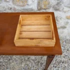 Caissettes basses en bois clair