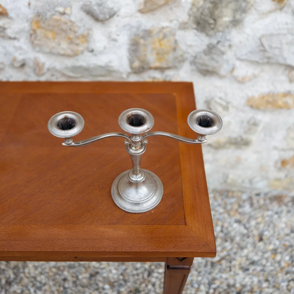 Chandelier laiton argent